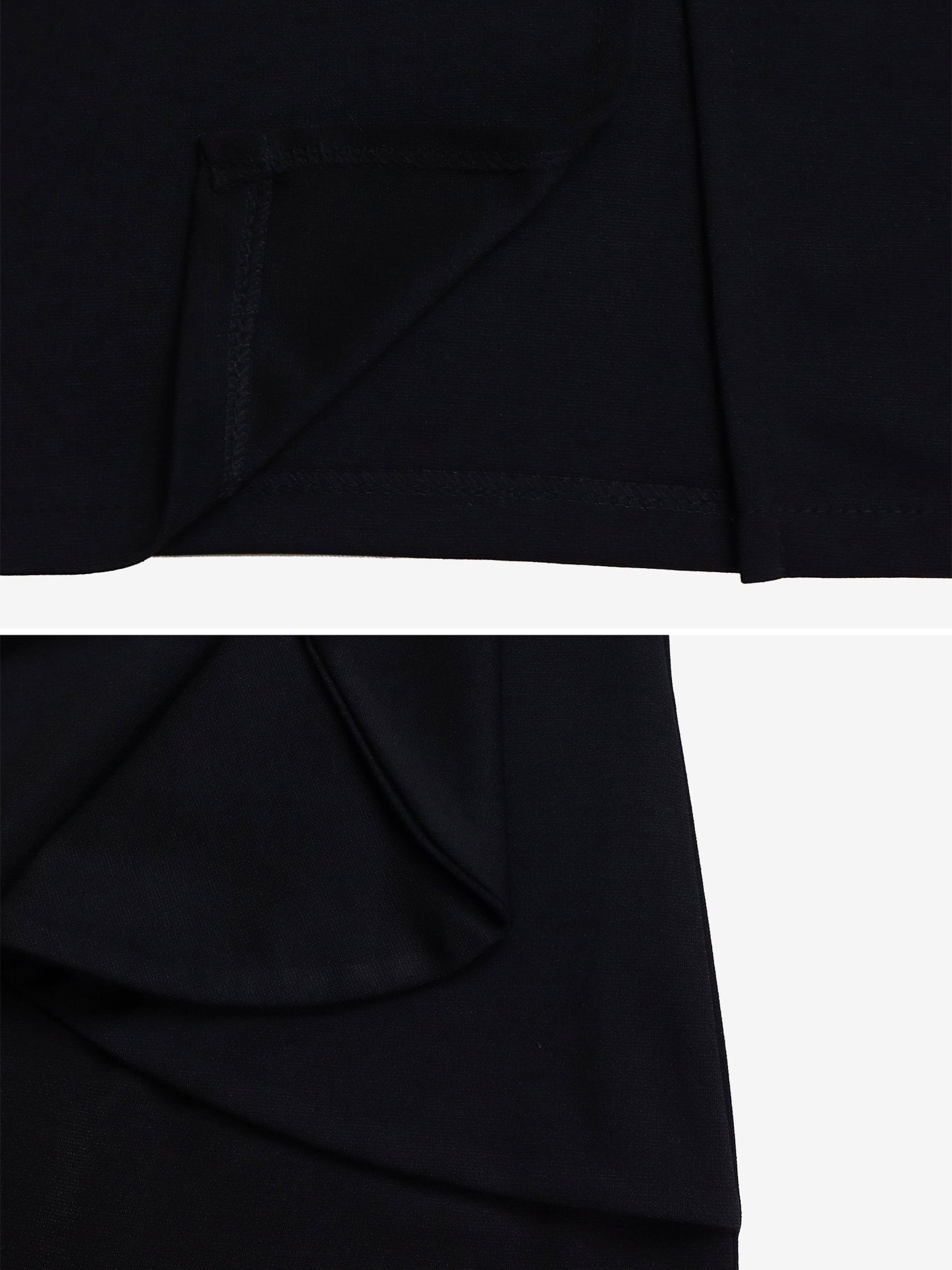 Solid Color Puff Sleeves Midi Sheath Dress