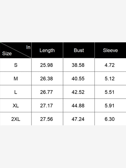 Round Neck Short Sleeves Textured Blouse