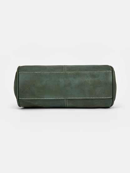 Faux Leather Handbag Crossbody Clasp Closure Bag