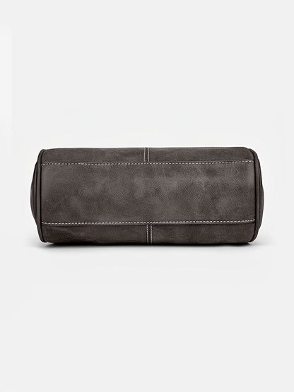 Faux Leather Handbag Crossbody Clasp Closure Bag