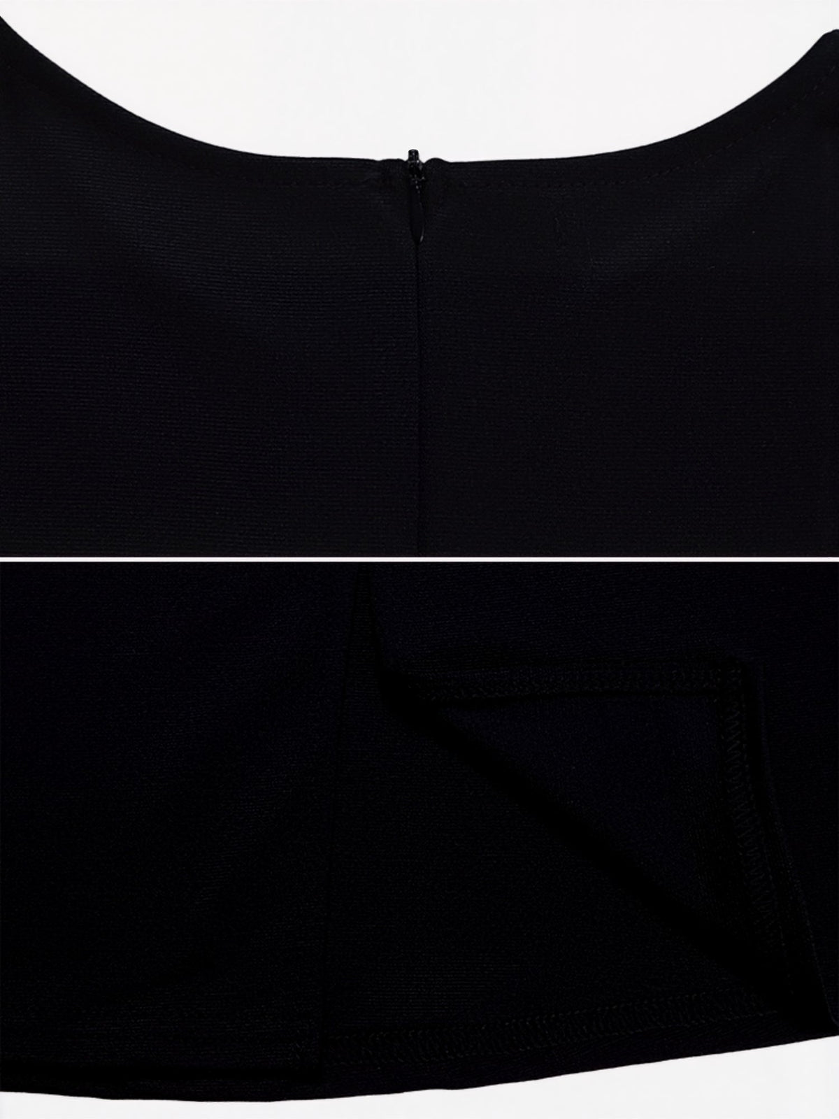 Colorblock Round Neck 3/4 Sleeves Sheath Dress