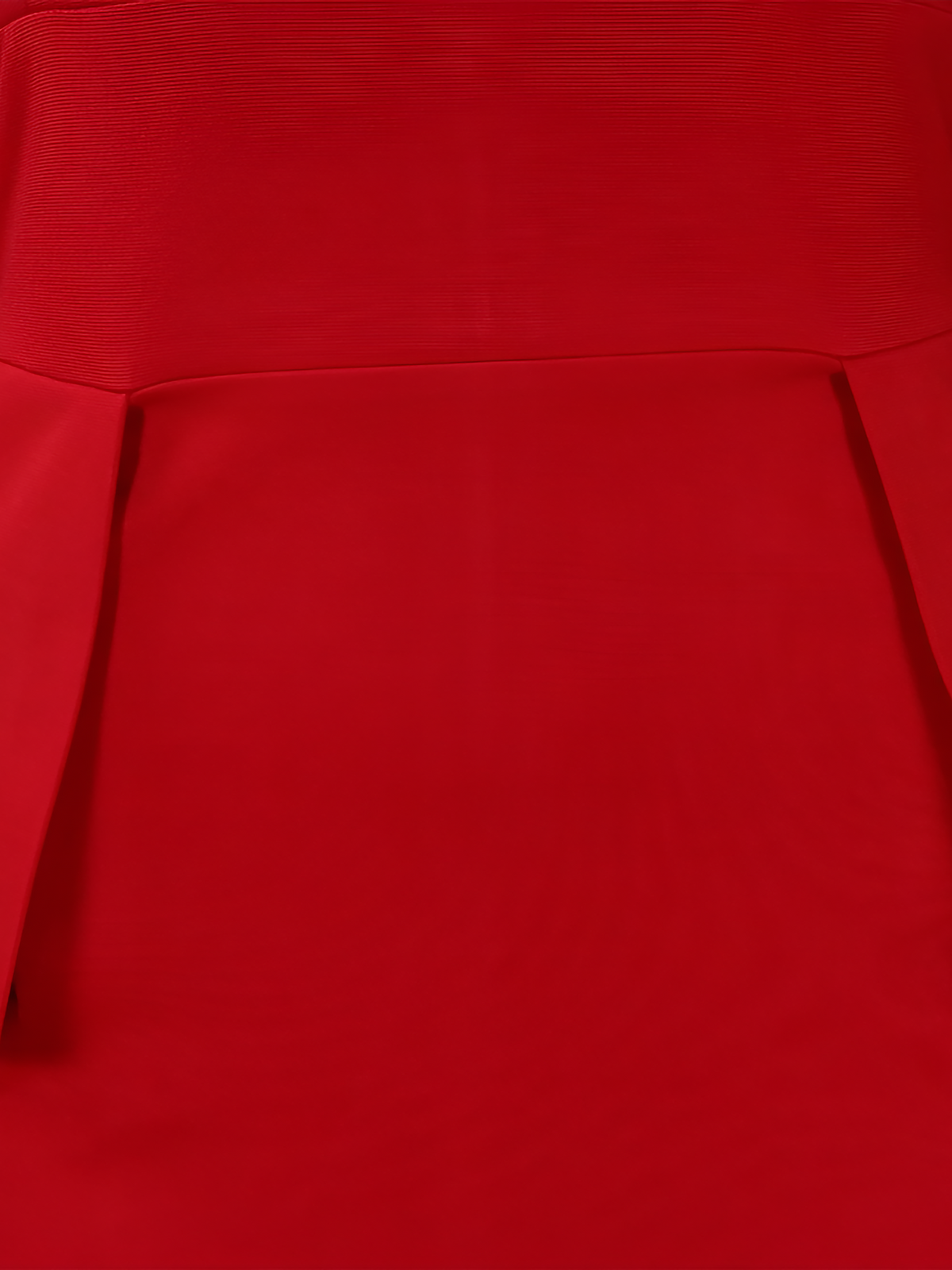 V Neck Puff Sleeve Slit Office Midi Sheath Dress