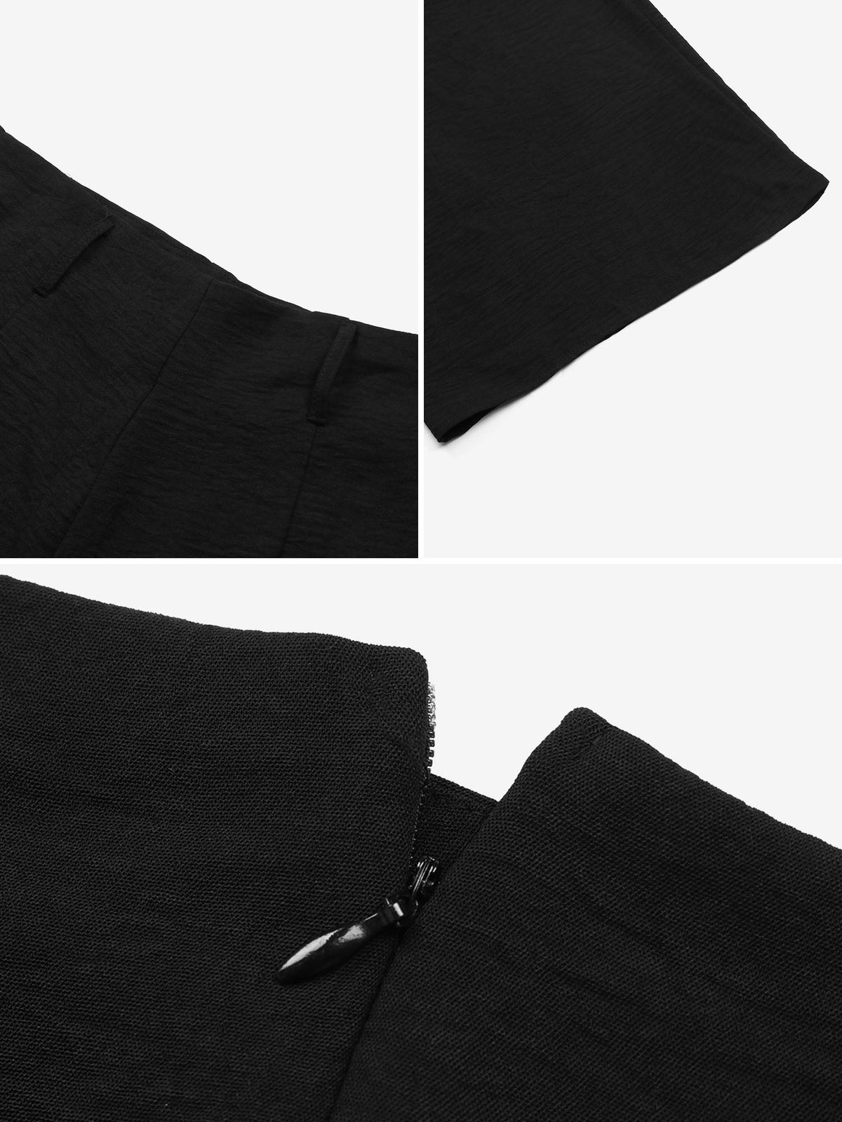 Solid Color Belted High Waist Pleated Wide Leg Pants
