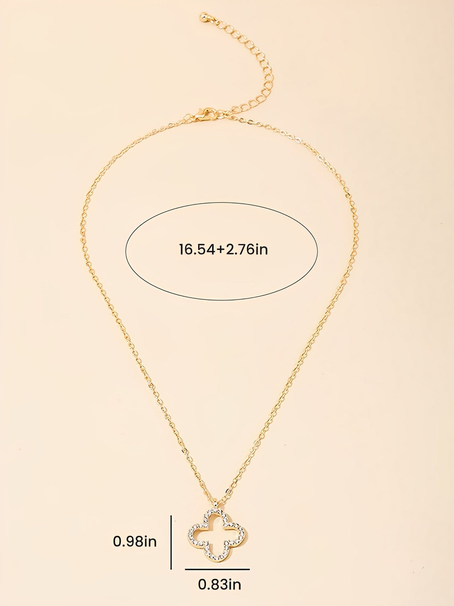 Four Leaf Clover Pendant Alloy Necklace