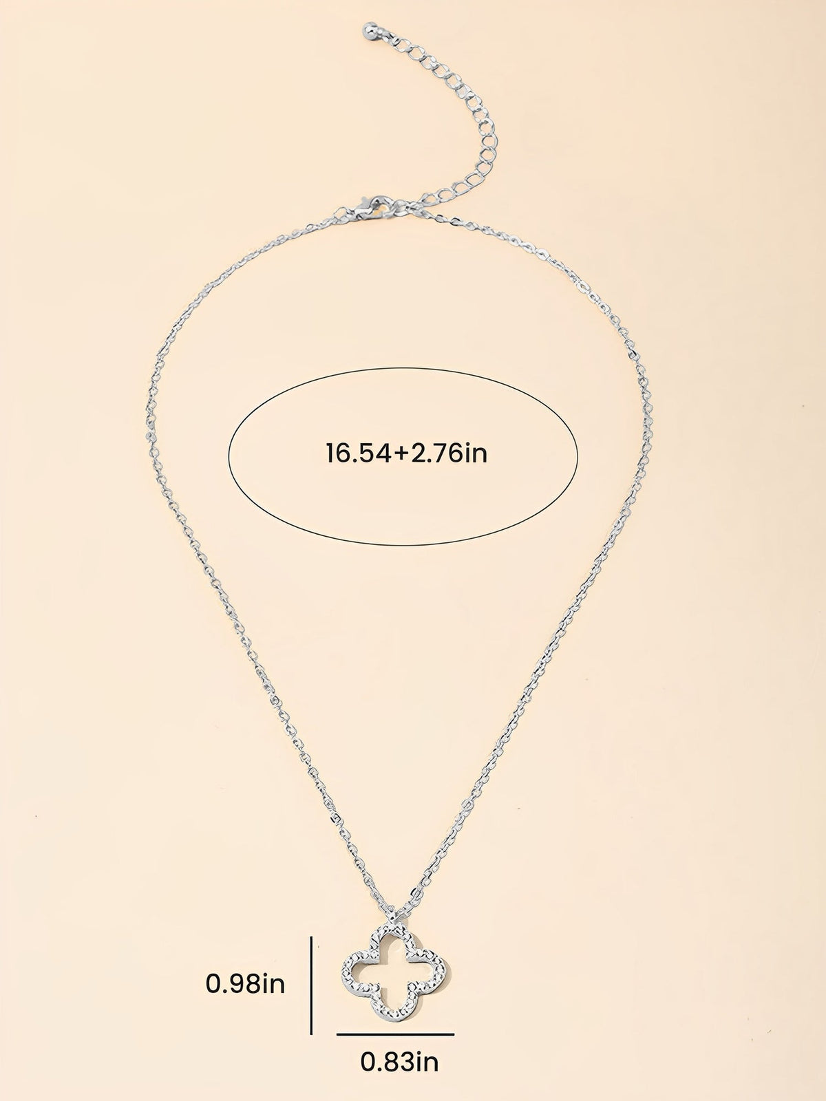 Four Leaf Clover Pendant Alloy Necklace