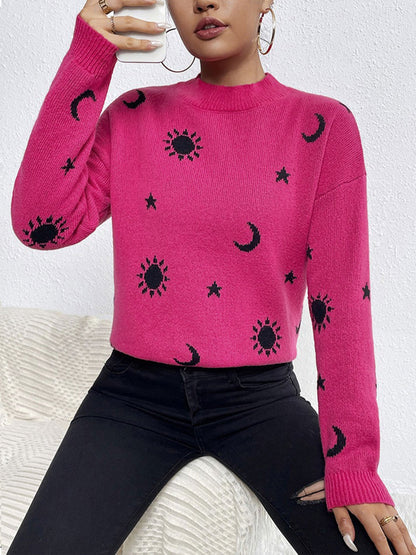 Crew Neck Pullover Long Sleeves Halloween Sweater