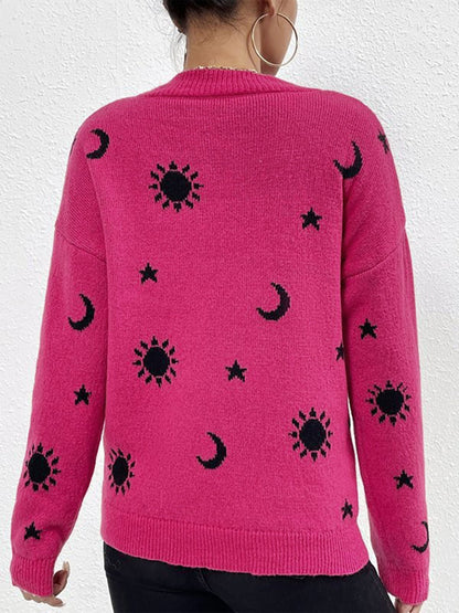 Crew Neck Pullover Long Sleeves Halloween Sweater