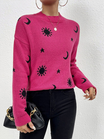 Crew Neck Pullover Long Sleeves Halloween Sweater