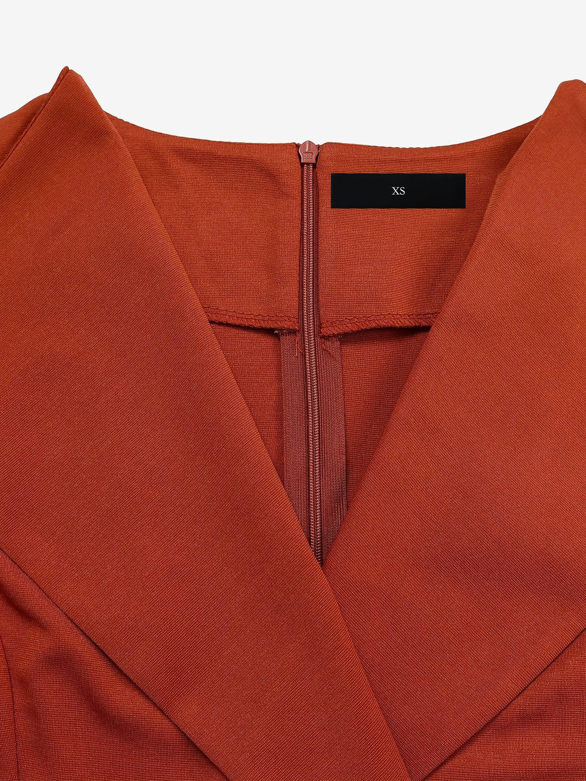 Lapel 3/4 Sleeves Belted Midi Sheath Dress