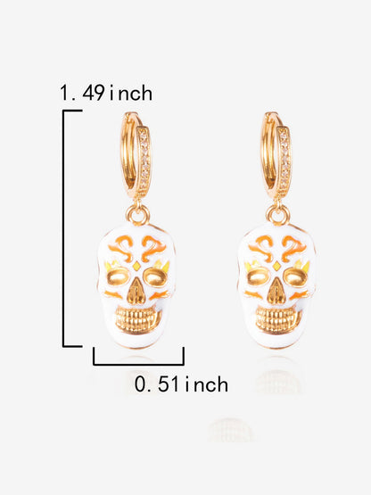 Halloween Style Faux Diamond Huggie Earrings