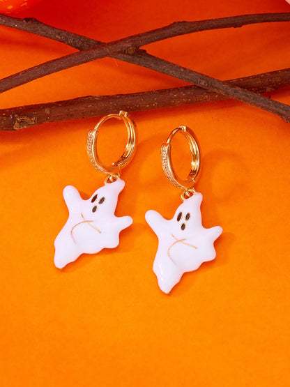 Halloween Style Faux Diamond Huggie Earrings