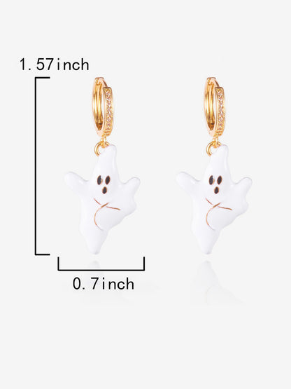 Halloween Style Faux Diamond Huggie Earrings