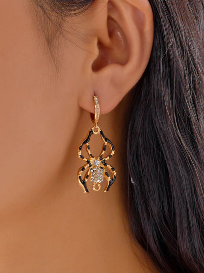 Halloween Style Faux Diamond Huggie Earrings