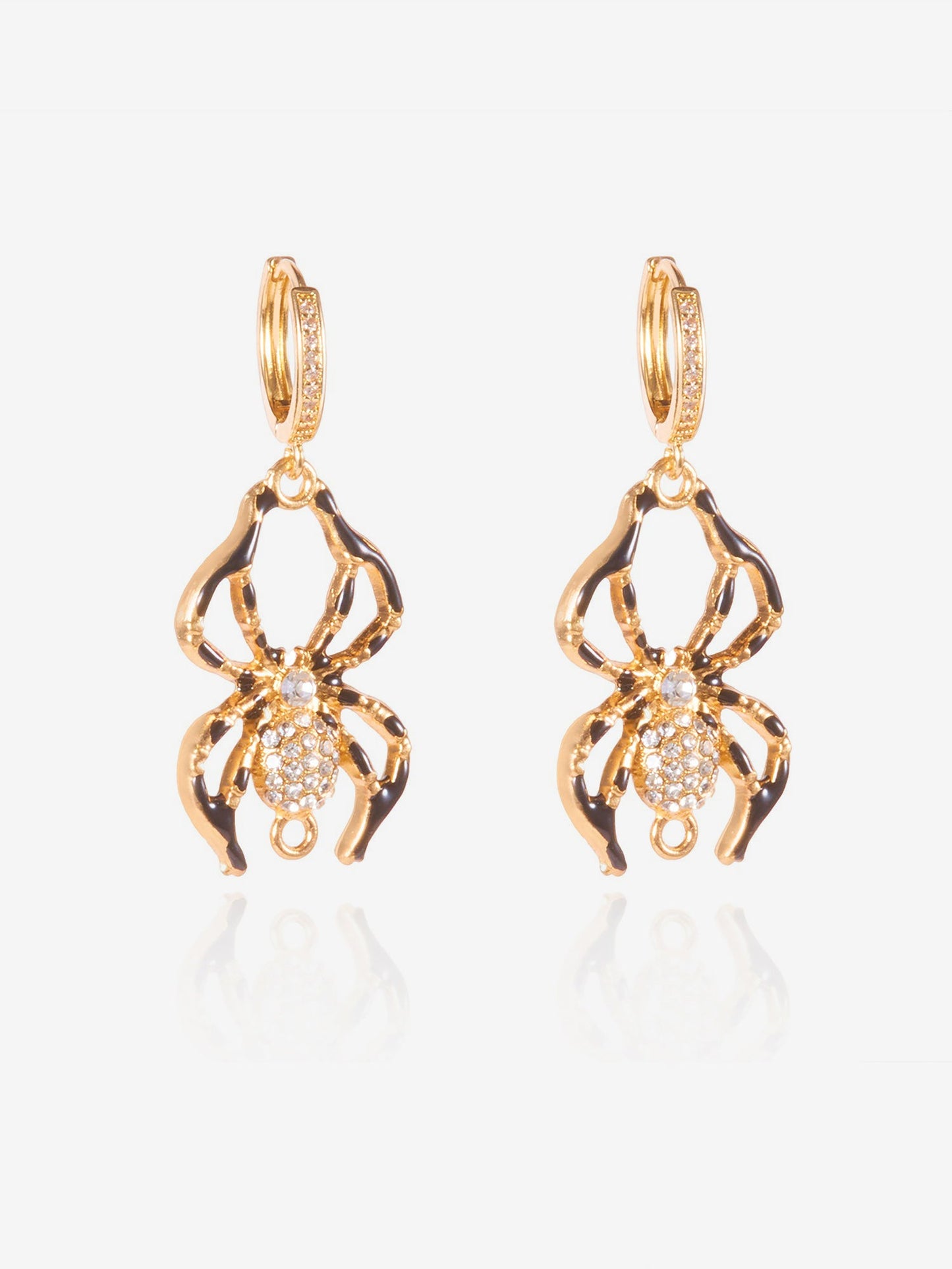 Halloween Style Faux Diamond Huggie Earrings