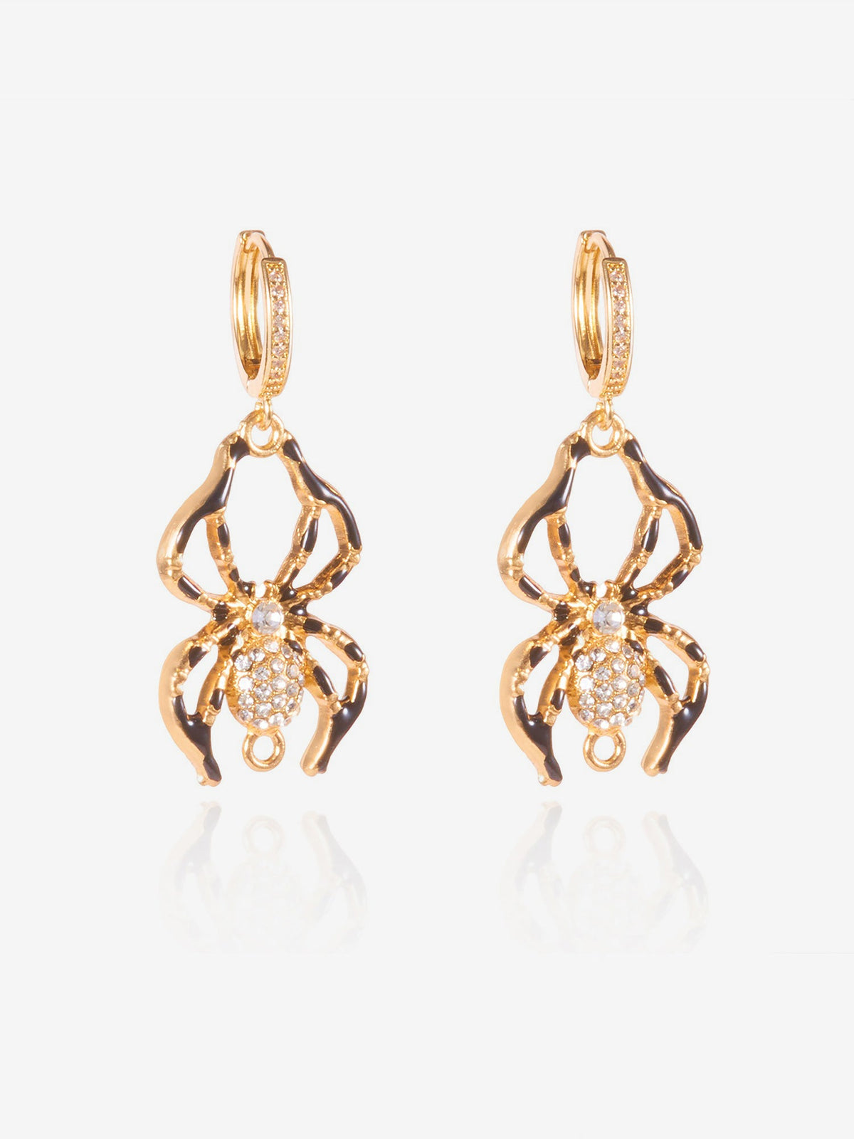 Halloween Style Faux Diamond Huggie Earrings