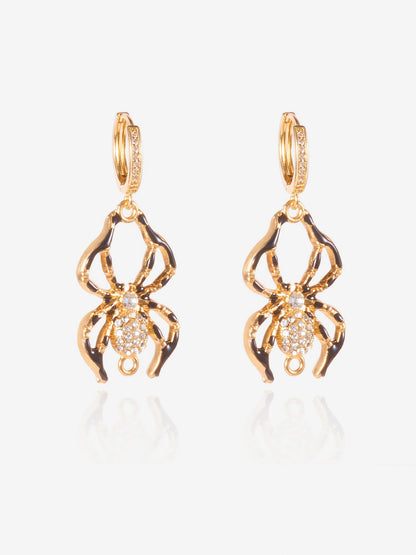 Halloween Style Faux Diamond Huggie Earrings