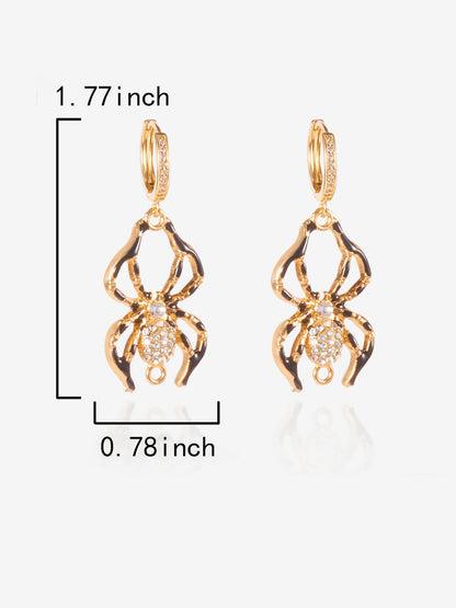 Halloween Style Faux Diamond Huggie Earrings