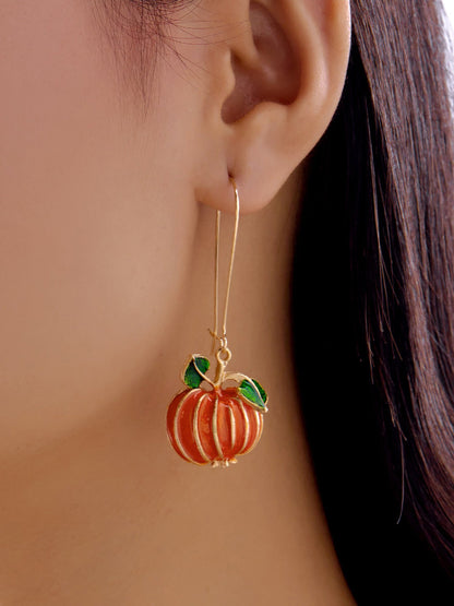 Halloween Style Pumpkin Candy Earrings