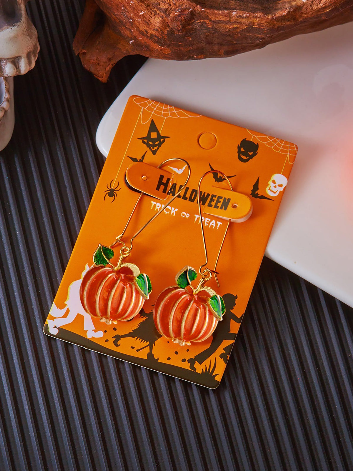 Halloween Style Pumpkin Candy Earrings
