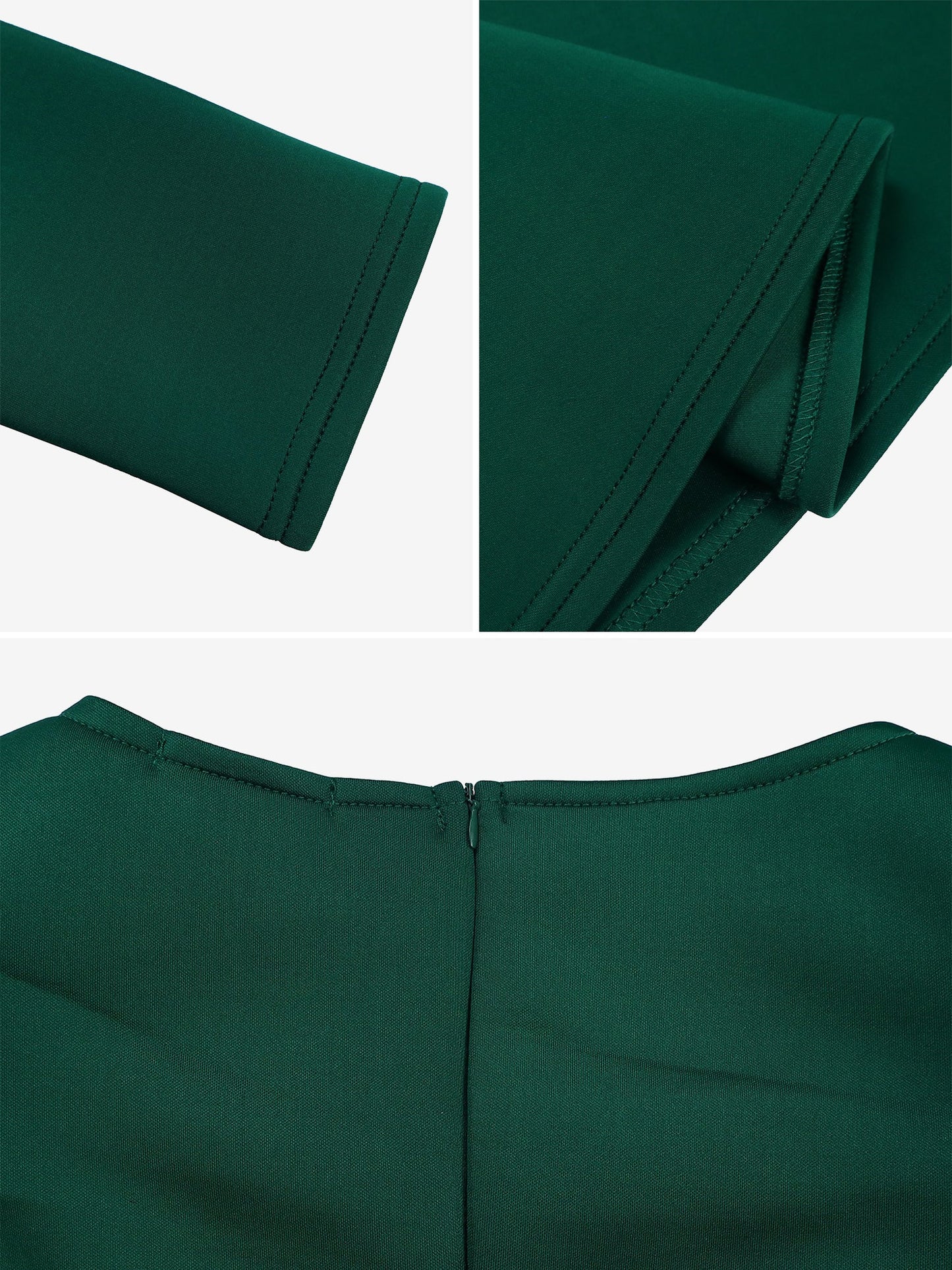 Puff Sleeve Square Neck Belted Midi Dress