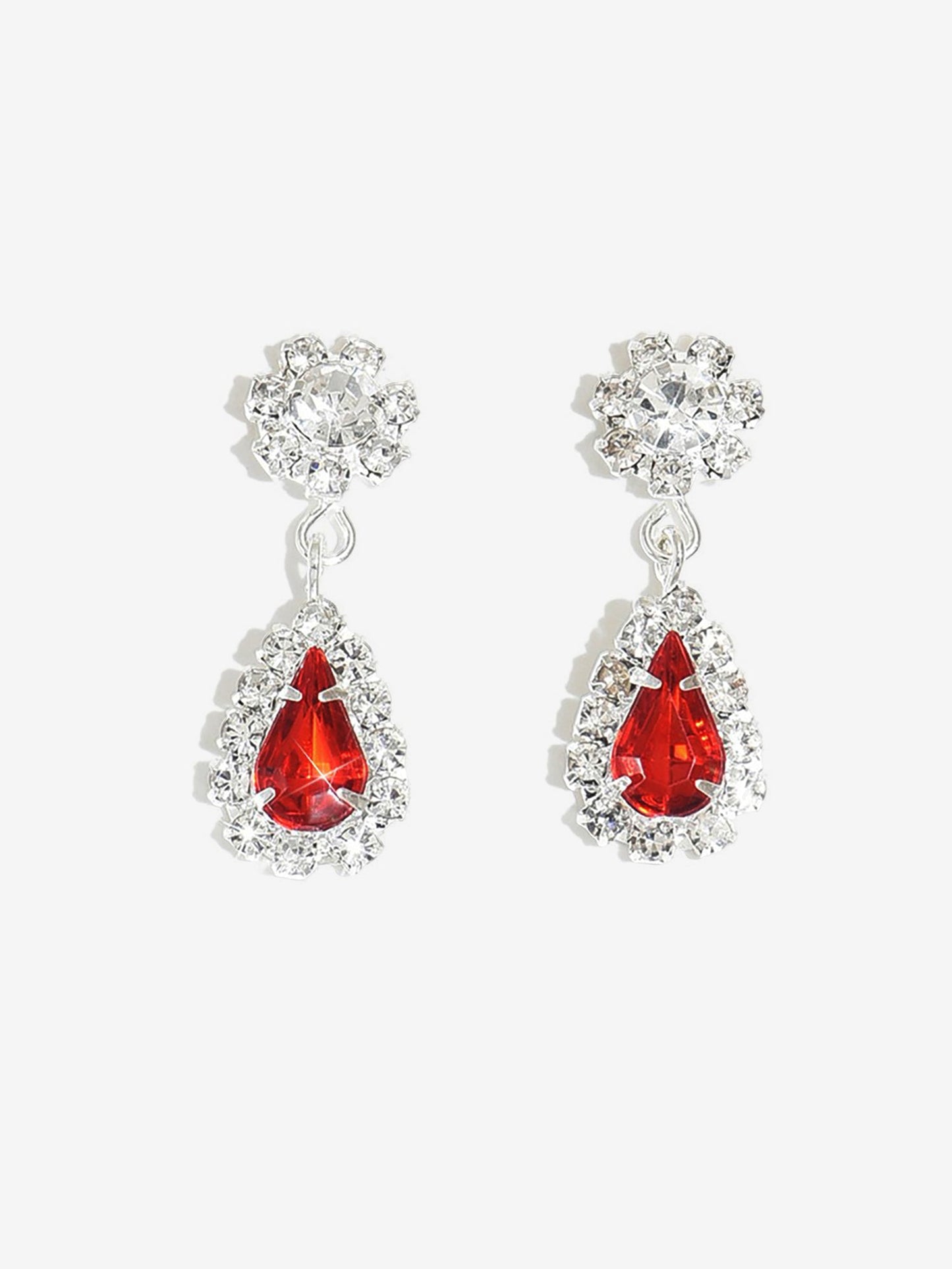 Shimmering Elegant Teardrop-Shaped Earrings