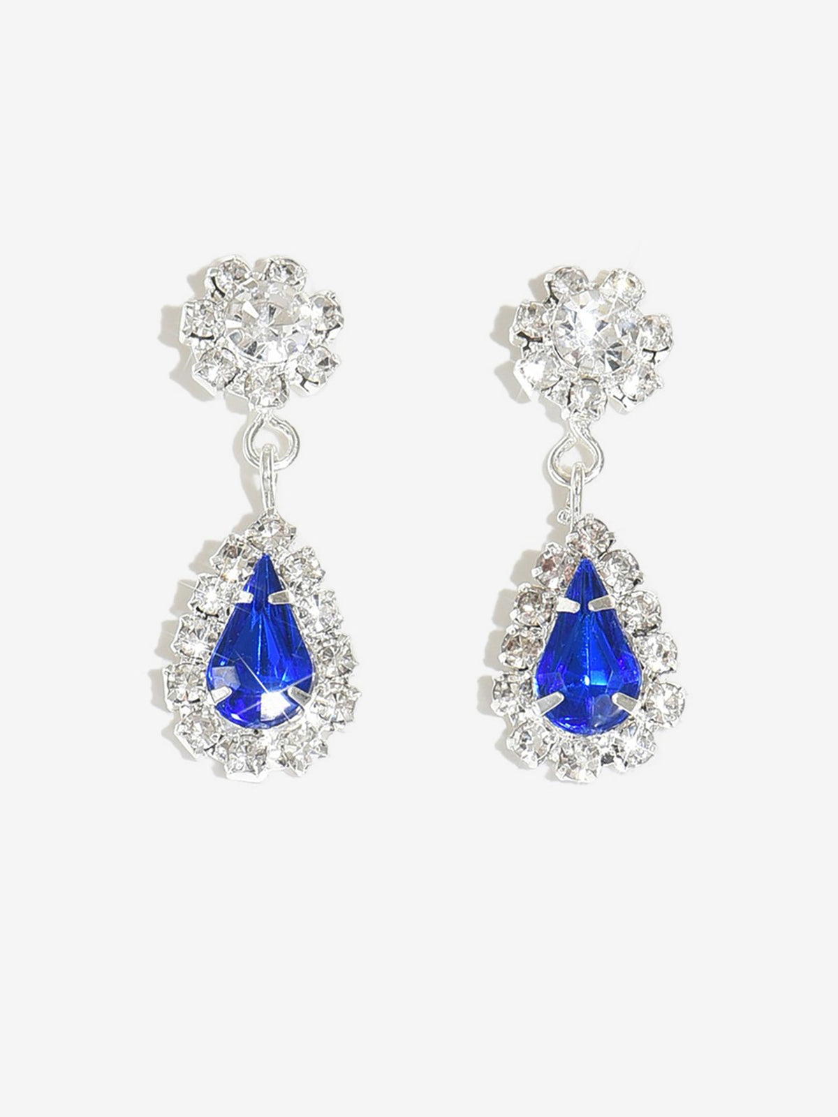 Shimmering Elegant Teardrop-Shaped Earrings