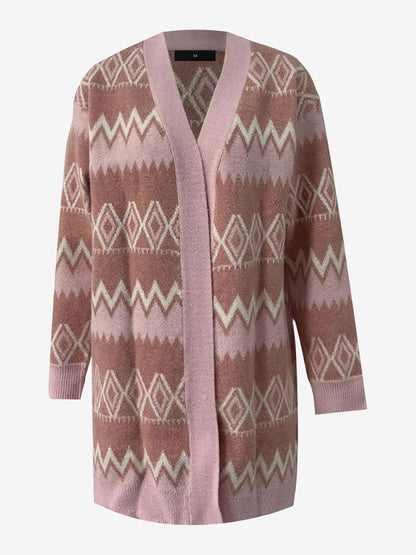 Boho Graphic Knitted Long Sleeves Cardigans