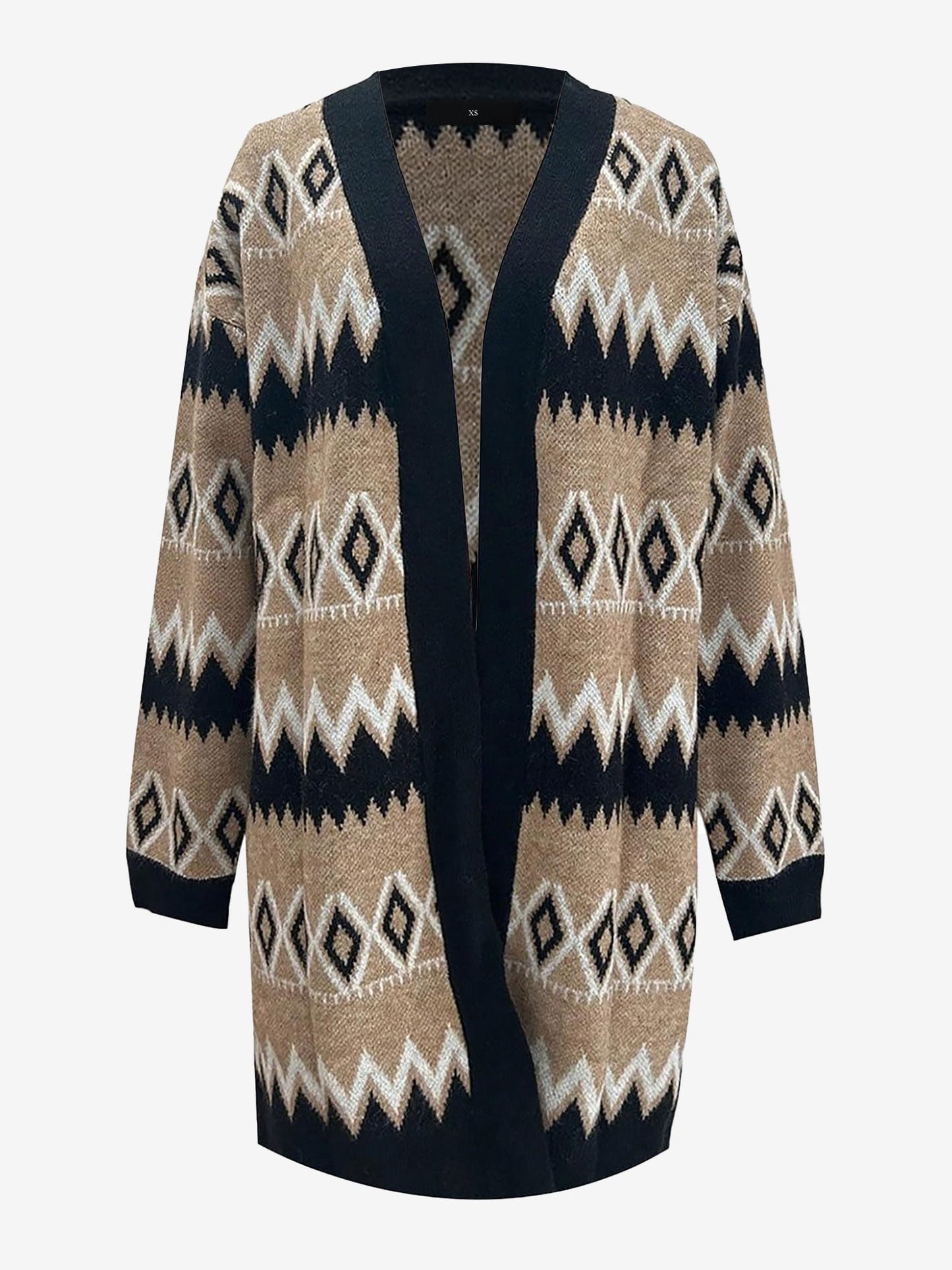 Boho Graphic Knitted Long Sleeves Cardigans
