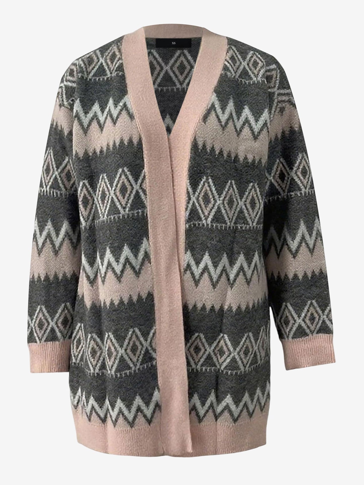 Boho Graphic Knitted Long Sleeves Cardigans