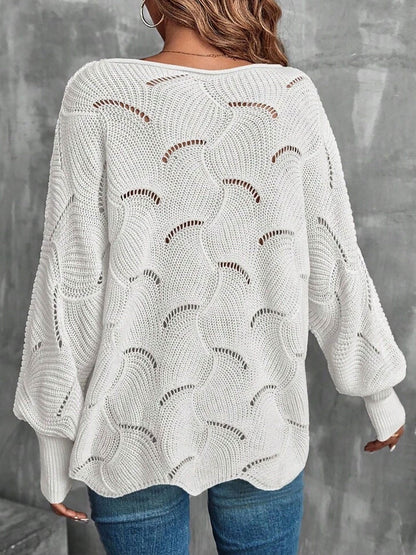 Lightweight Knitted Long Sleeves Oversized Sweater