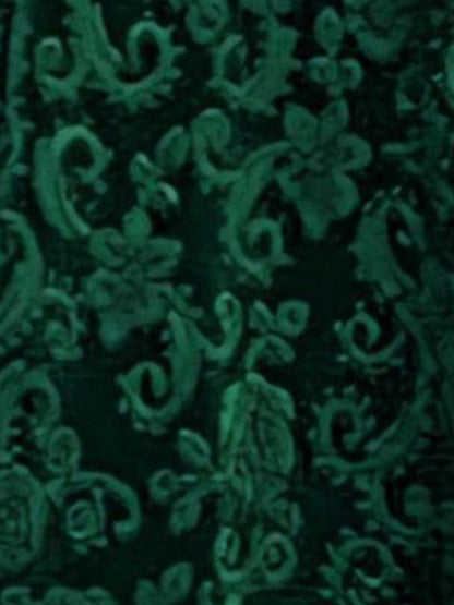 Velvet Textured Maxi A-Line Elastic Waist Skirt