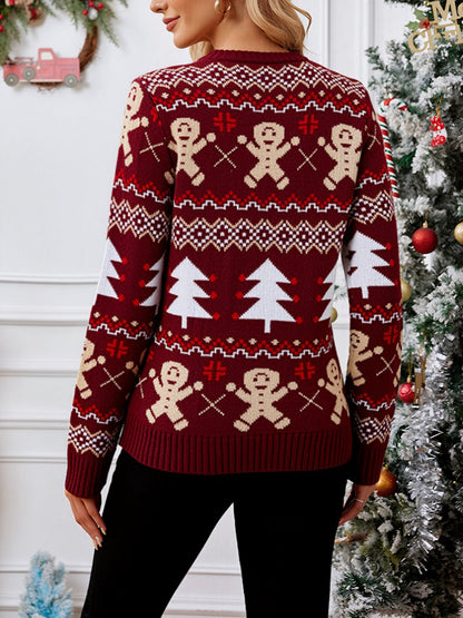 Gingerbread Man Long Sleeve Ugly Christmas Sweater