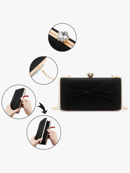 Twist Knot Evening Clutch Bag Shoulder Bag