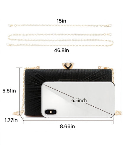 Twist Knot Evening Clutch Bag Shoulder Bag
