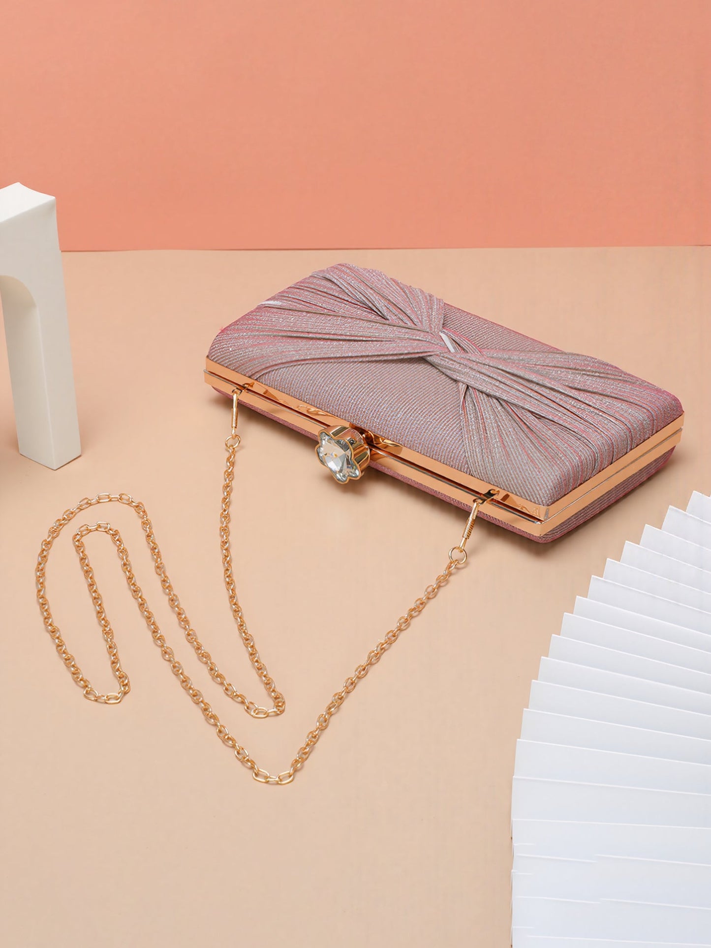 Twist Knot Evening Clutch Bag Shoulder Bag