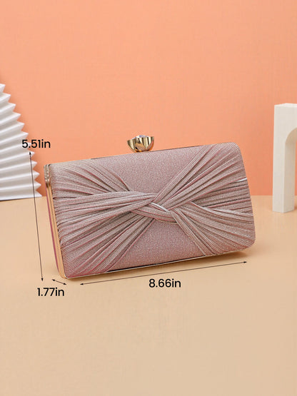 Twist Knot Evening Clutch Bag Shoulder Bag