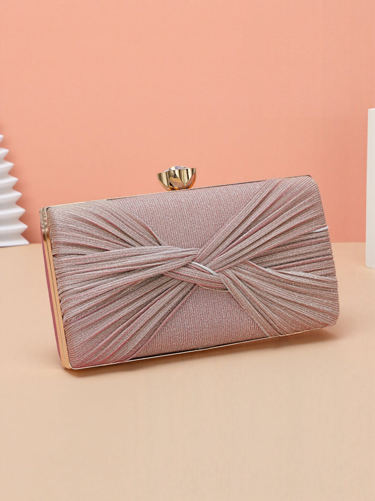 Twist Knot Evening Clutch Bag Shoulder Bag