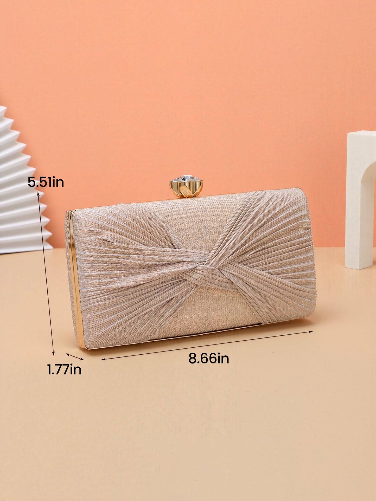 Twist Knot Evening Clutch Bag Shoulder Bag