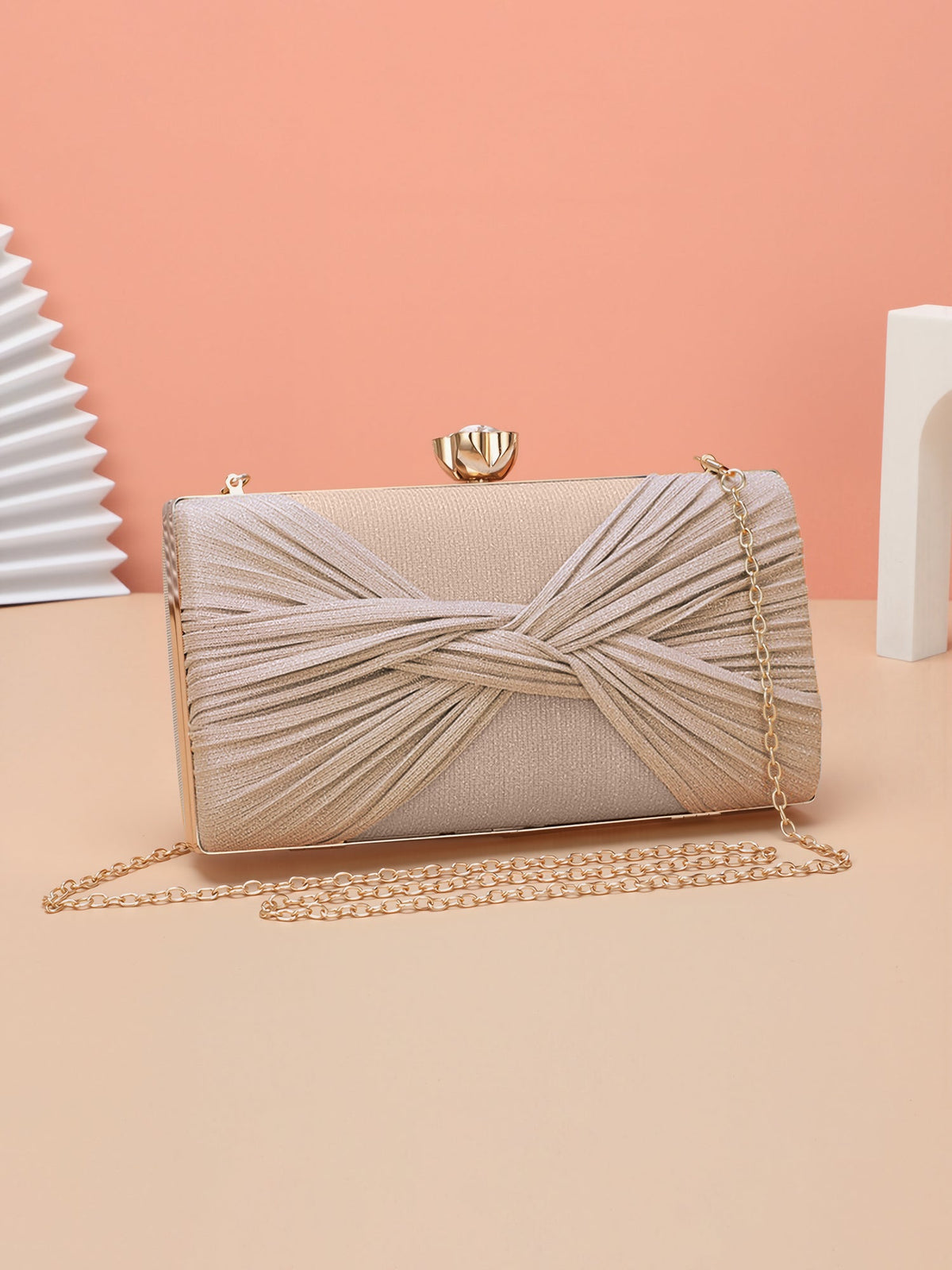 Twist Knot Evening Clutch Bag Shoulder Bag