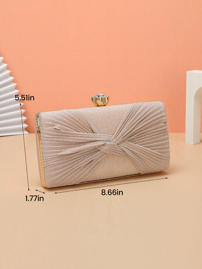 Twist Knot Evening Clutch Bag Shoulder Bag
