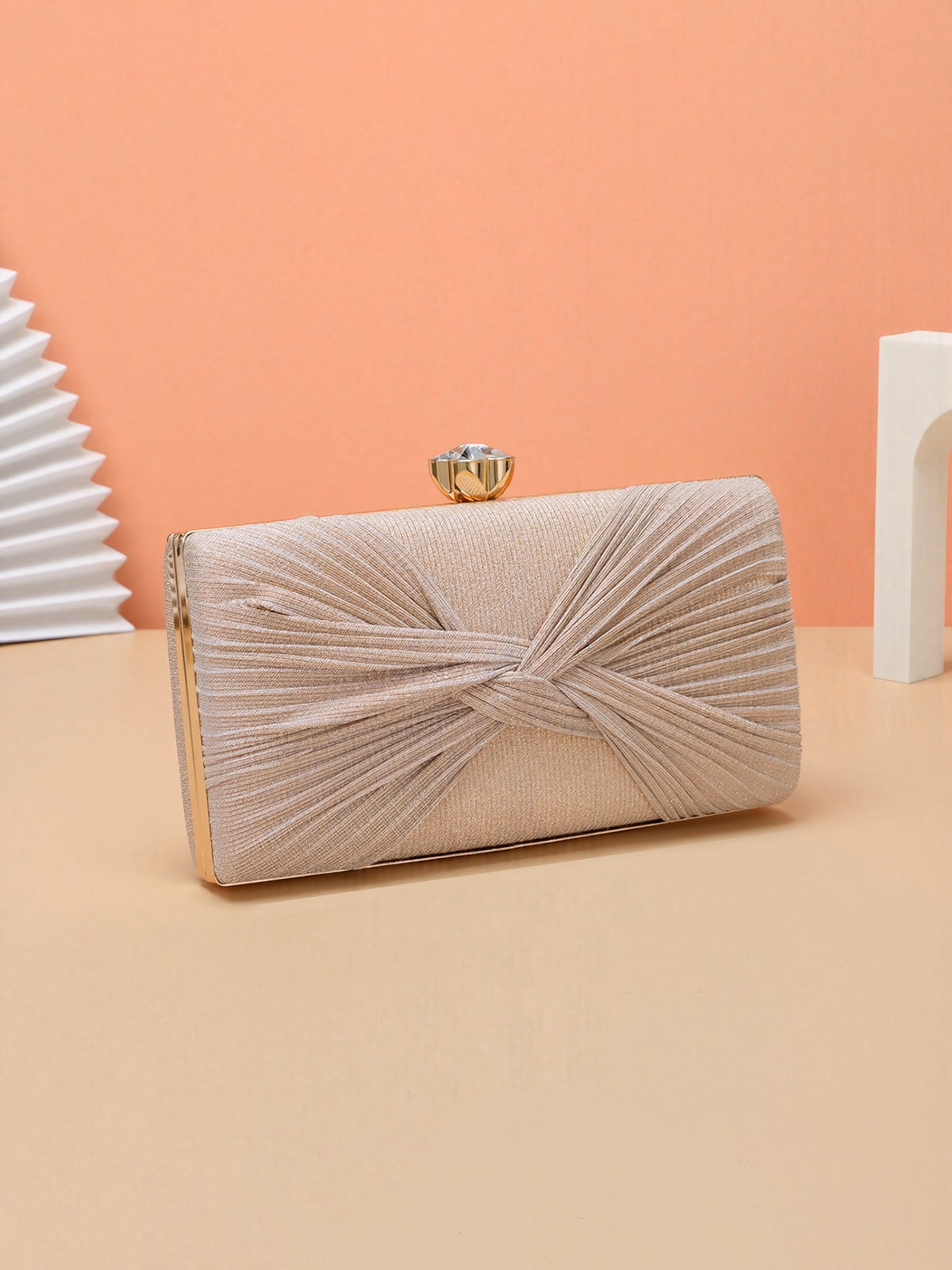 Twist Knot Evening Clutch Bag Shoulder Bag