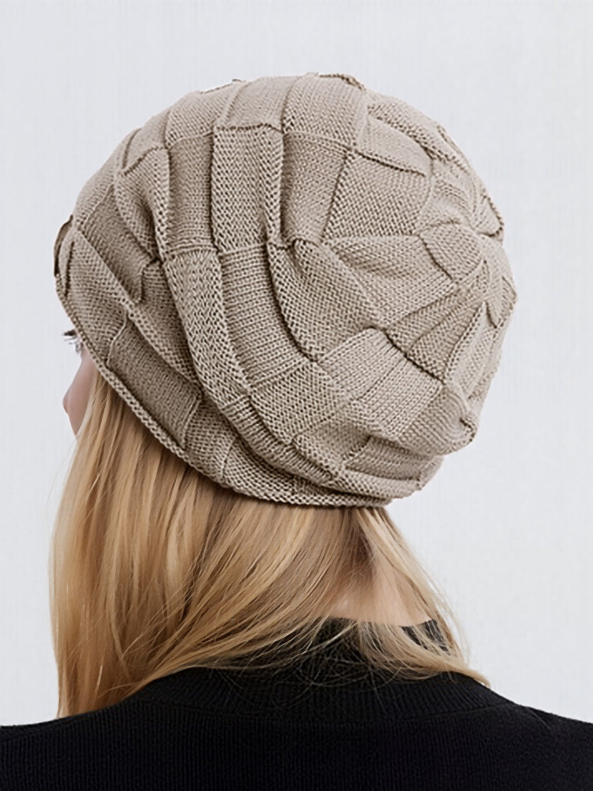 Winter Fleece-lined Knitted Beanie Hat