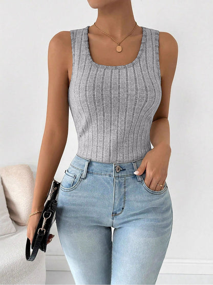 Fleece Lined U Neck Sleeveless Base Layer Tank