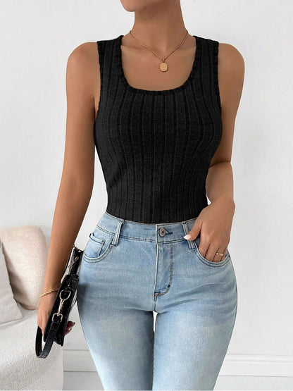 Fleece Lined U Neck Sleeveless Base Layer Tank