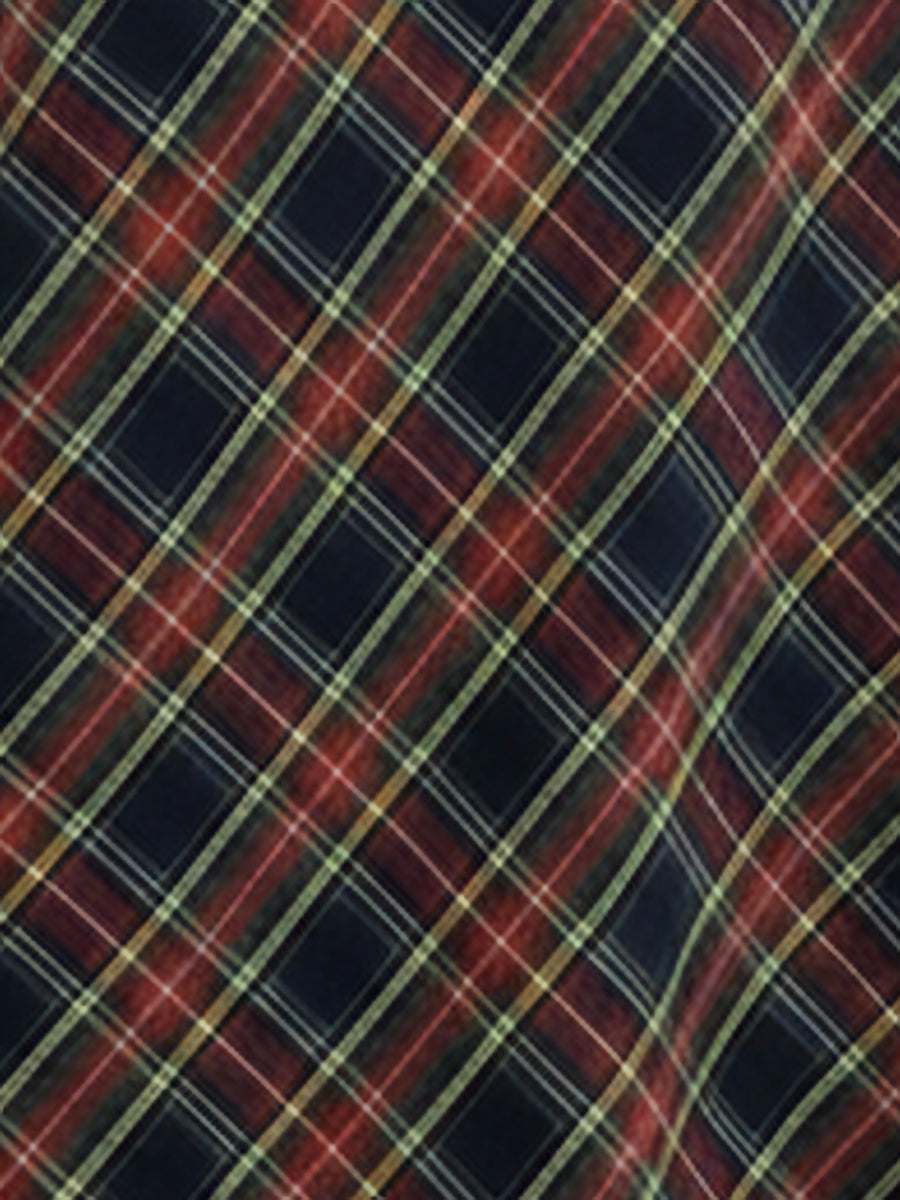 Christmas Plaid Pockets A-line Maxi Skirt