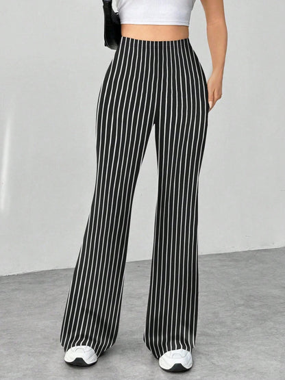 High Waist Slim Fit Bell Bottom Workout Casual Pants