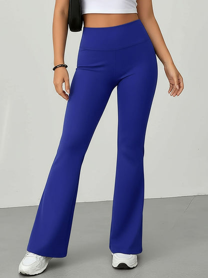 High Waist Slim Fit Bell Bottom Workout Casual Pants
