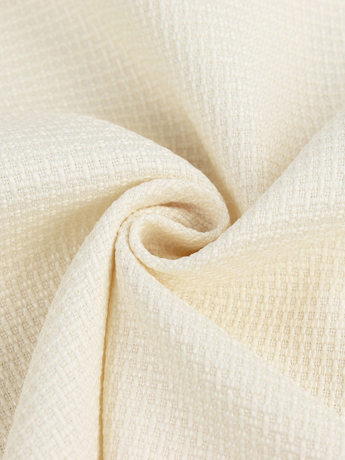 Collarless Long Sleeves Bow Decor Cropped Jacket