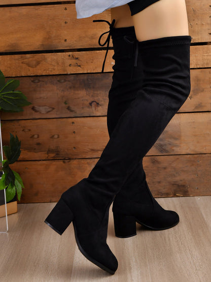 Women's Chunky High Heels Over-the-knee Boots