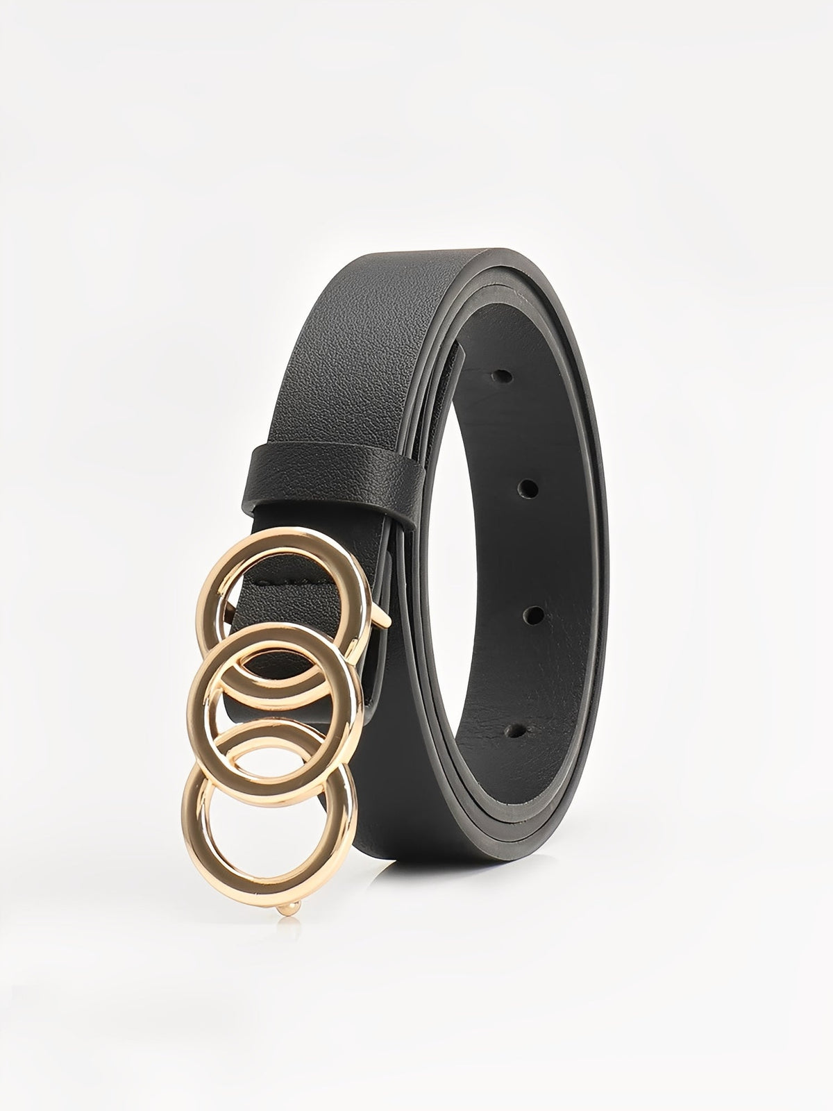 3 Pieces Faux Leather Versatile Women's Belts Set